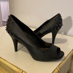 Fergalicious by Fergie Peep Toe Punk Spike Heel Stiletto